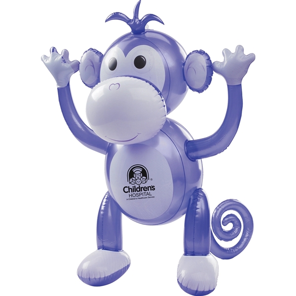 24" inflatable monkey in assorted colors.... from ASI 63549 Jornik Manufacturing Corp / Jornik