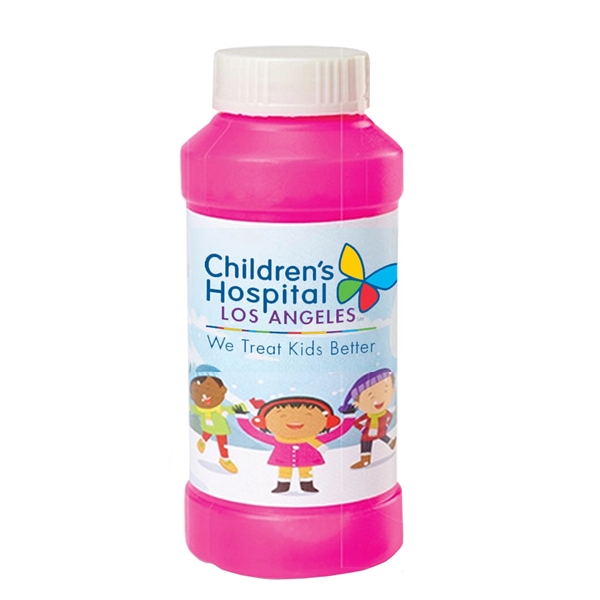 Four ounce bottle of bubbles with winter/holiday themed label.... from ASI 63549 Jornik Manufacturing Corp / Jornik