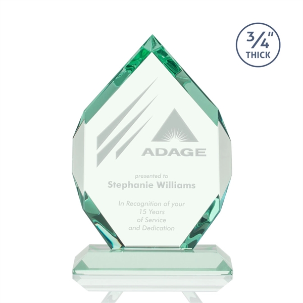 Jade diamond shape award on base.... from ASI 84592 St Regis Group / St Regis