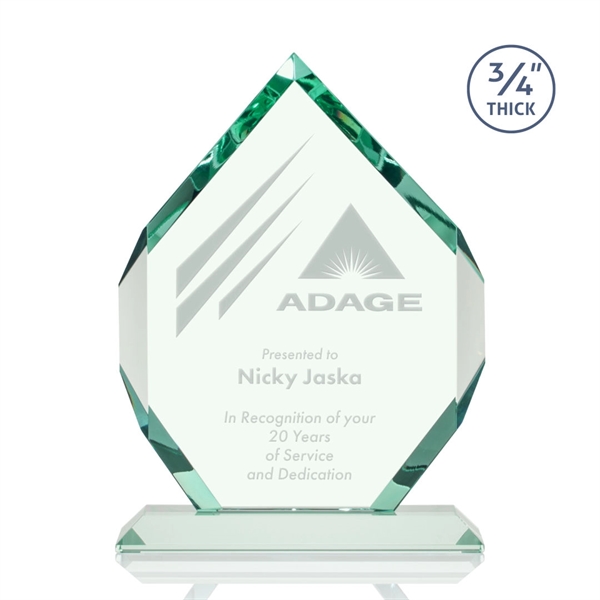 Jade diamond shape award on base.... from ASI 84592 St Regis Group / St Regis