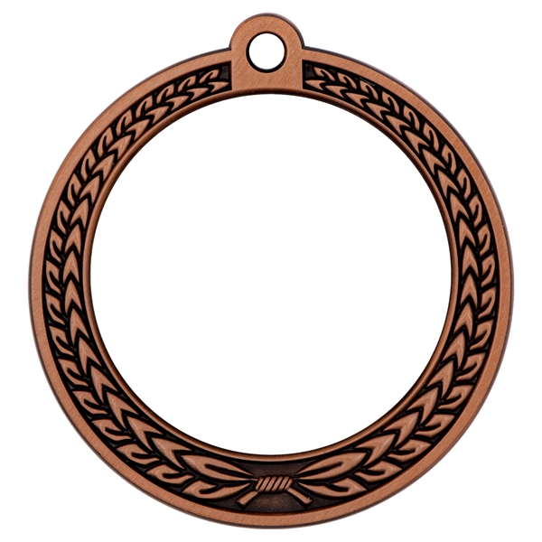 2.5" die cast zinc alloy round medal with wreath border and... from ASI 52263 EMT / EMT EASY