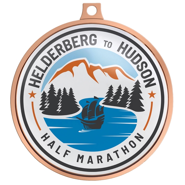 2.5" die cast speed medal with 2D raised border and one-sided... from ASI 52263 EMT / EMT EASY