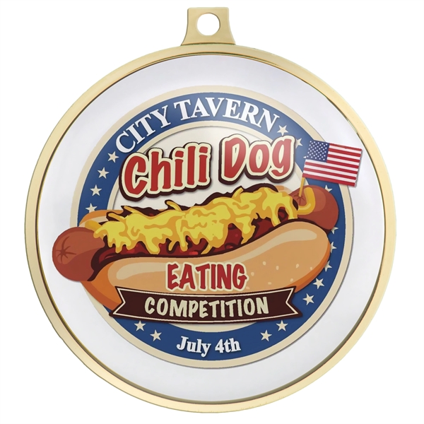 2.5" die cast speed medal with 2D raised border and one-sided... from ASI 52263 EMT / EMT EASY