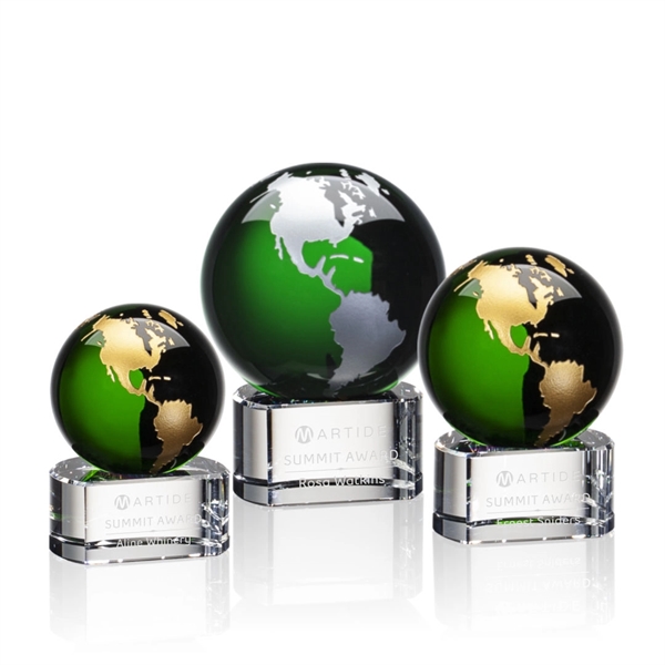 Stunning and Exquisite Globe Award features Gold or Silver filled continents... from ASI 84592 St Regis Group / St Regis