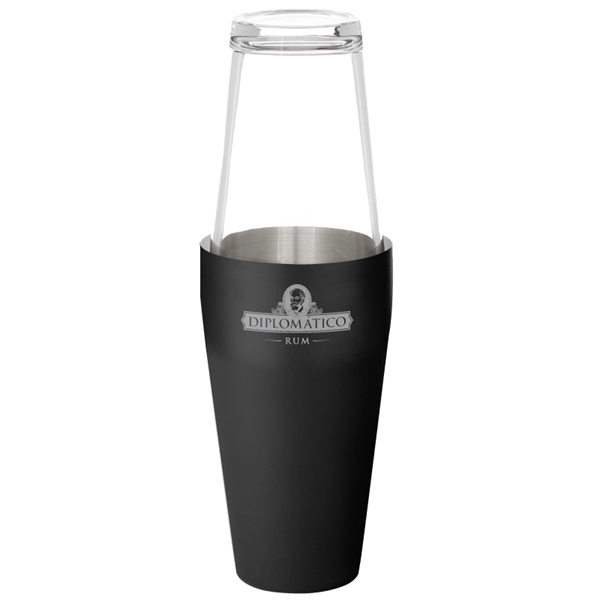 26 oz. brushed stainless steel Boston cocktail shaker with 16 oz.... from ASI 57655 STOPNGO Line