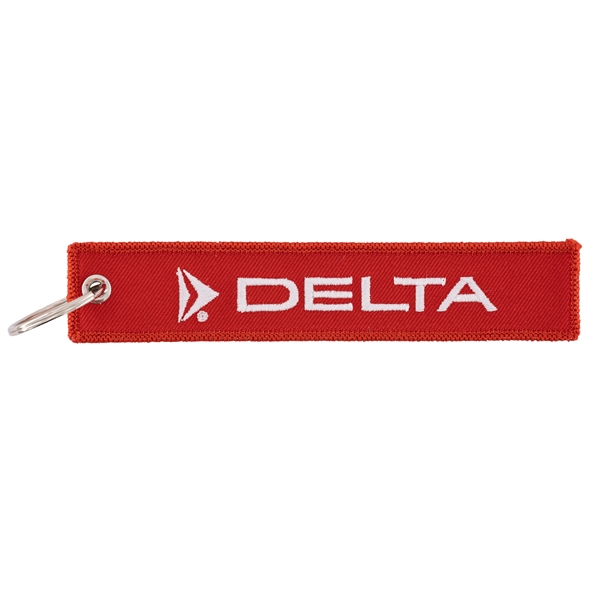 Embroidered polyester strap keychains in assorted sizes and colors with split... from ASI 52263 EMT / EMT EMT EASY