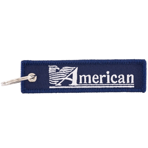 Embroidered polyester strap keychains in assorted sizes and colors with split... from ASI 52263 EMT / EMT EMT EASY