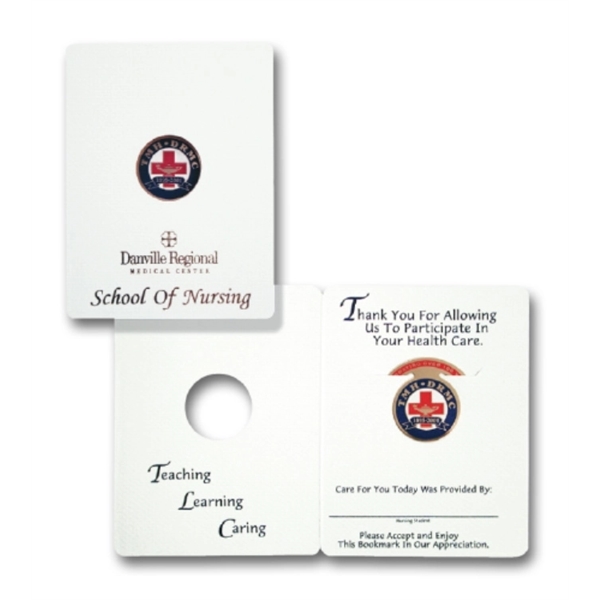 Round shape silk screened bookmark clip.... from ASI 68760 Marken Industries / Marken Superb Case Superb Superb Line