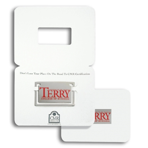 Rectangle (horizontal) shape silk screened bookmark clip.... from ASI 68760 Marken Industries / Marken Superb Case Superb Superb Line