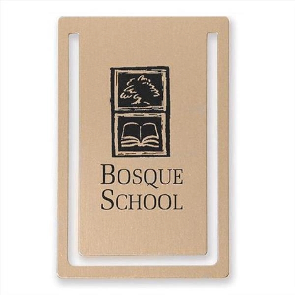 Rectangle (vertical) shape silk screened bookmark clip.... from ASI 68760 Marken Industries / Marken Superb Case Superb Superb Line