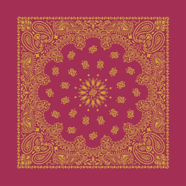 22" x 22" metallic paisley print bandannas.... from ASI 44020 Bandanna Promotions By CARO-LINE / Bandanna Promotions