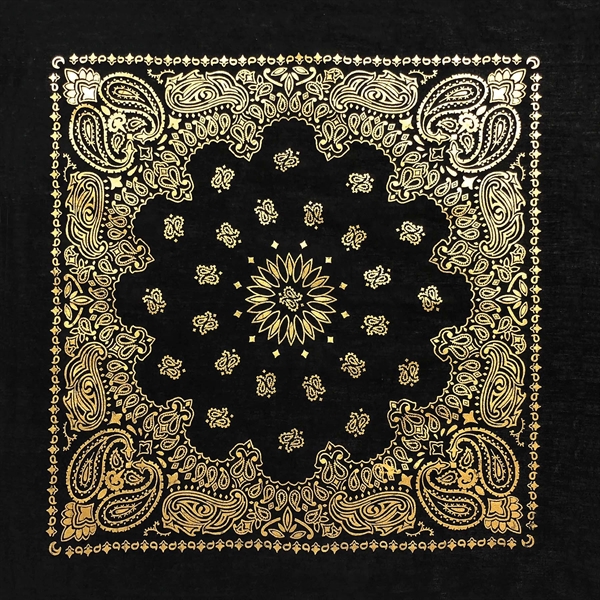 22" x 22" metallic paisley print bandannas.... from ASI 44020 Bandanna Promotions By CARO-LINE / Bandanna Promotions