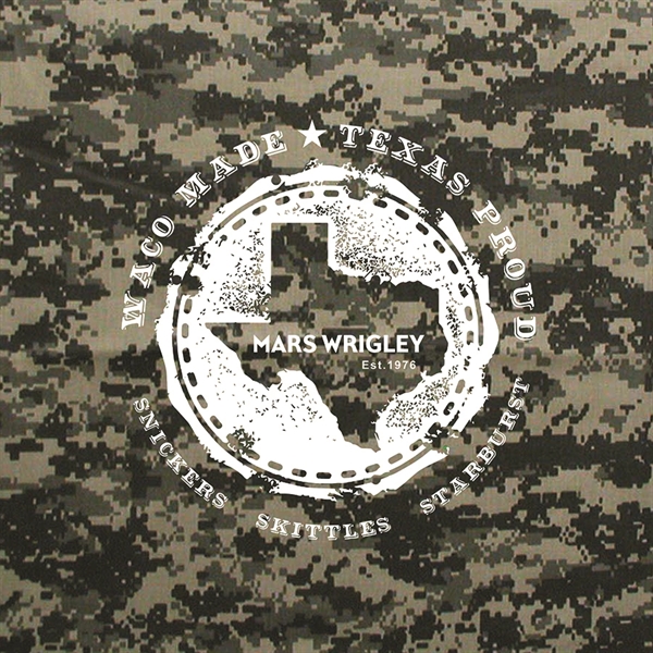 22" x 22" camouflage bandanna made of 100% cotton with rolled... from ASI 44020 Bandanna Promotions By CARO-LINE / Bandanna Promotions