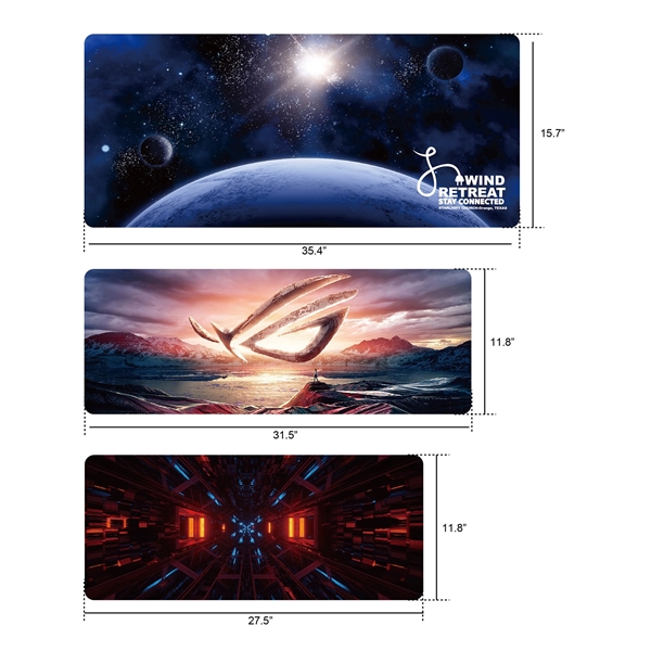 3 mm Full-Color Sublimation Gaming Mouse Heavy Pad... from ASI 41511 Brainchild USA Inc / BrainChild Gift Club