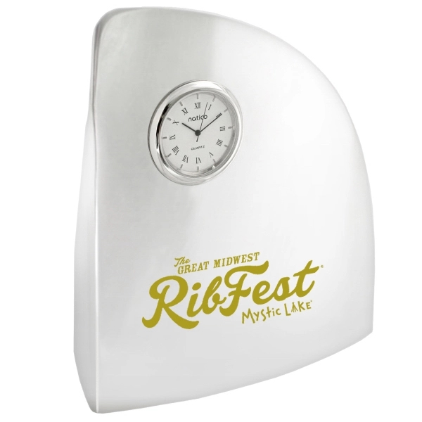 Silver desk clock.... from ASI 73010 Natico Originals Inc / Natico Originals