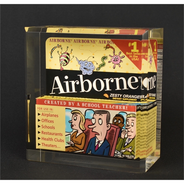 4" x 5" x 7/8" embedment award made of acrylic with... from ASI 45430 Clear Image Inc / Clear Image