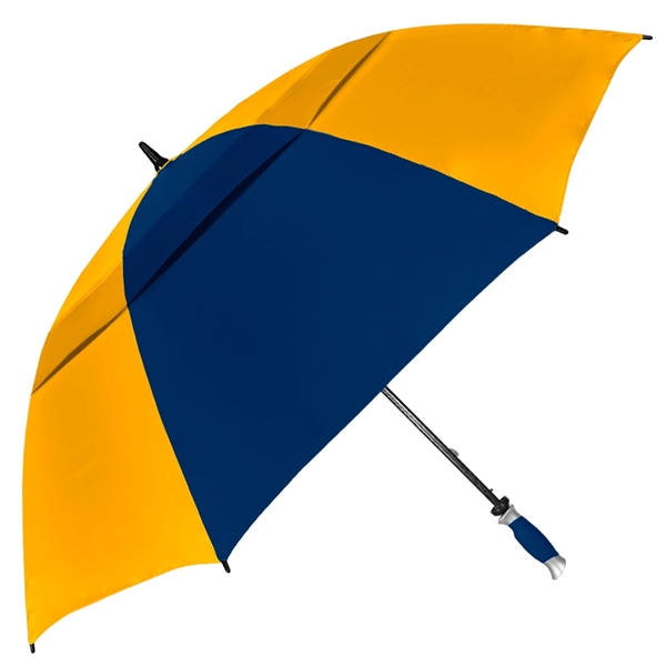 Manual opening umbrella with 62" arc, all fiberglass construction and alternating... from ASI 89955 StrombergBrand / Stromberg Brand Stromberg