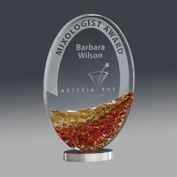 Starfire award with mosaic glass.... from ASI 84592 St Regis Group / R S Owens & Co Inc