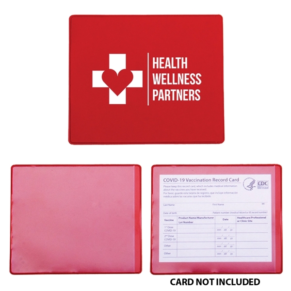COVID-19 vaccination card holder made of PVC.... from ASI 62190 Illini