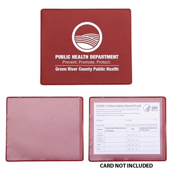 COVID-19 vaccination card holder made of PVC.... from ASI 62190 Illini