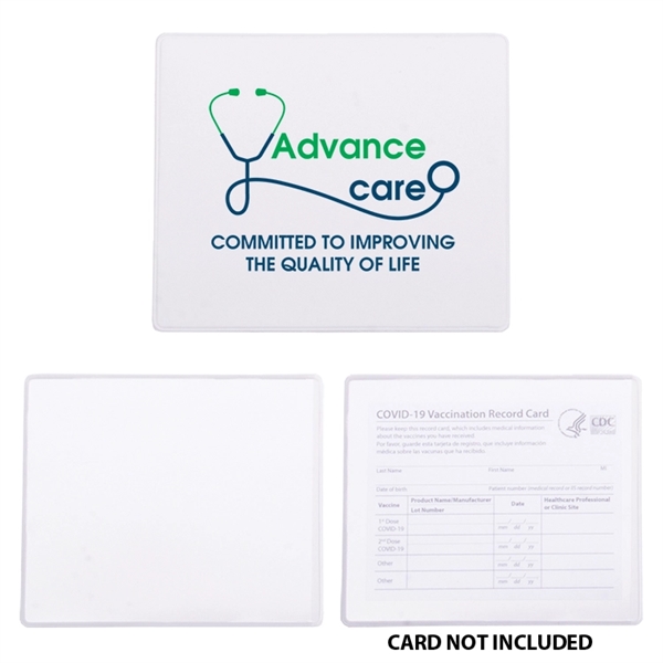 COVID-19 vaccination card holder made of PVC.... from ASI 62190 Illini