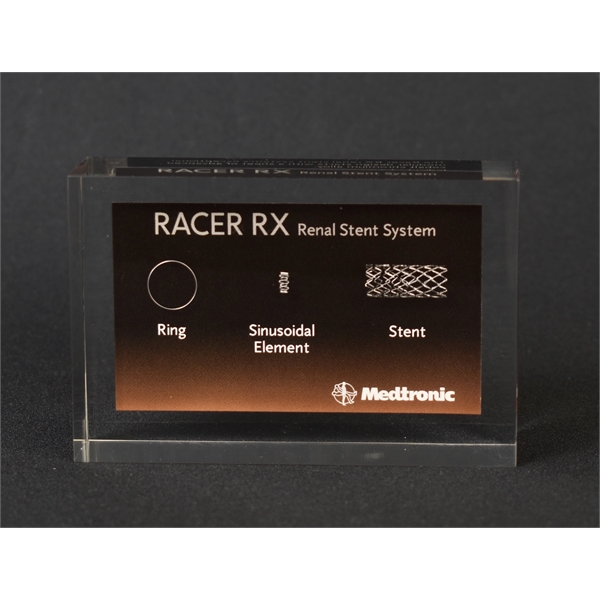 2" x 3" x 7/8" embedment award made of acrylic with... from ASI 45430 Clear Image Inc / Clear Image