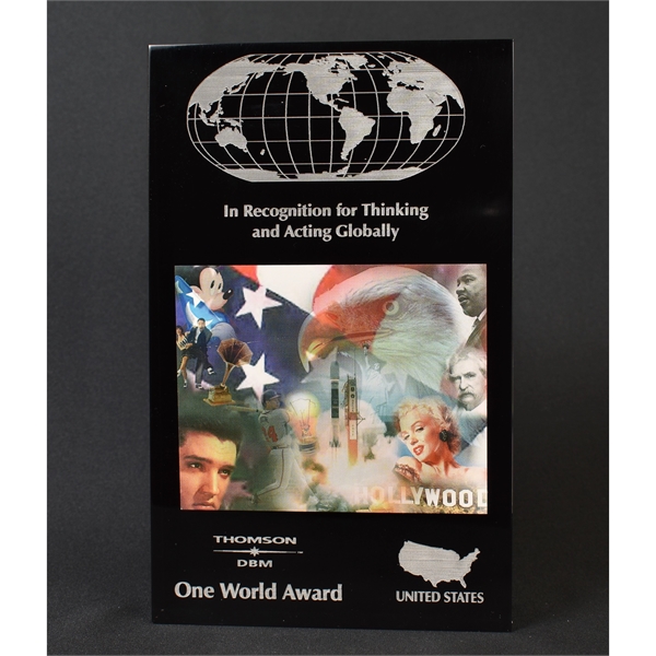 5" x 7" x 7/8" embedment award made of acrylic with... from ASI 45430 Clear Image Inc / Clear Image