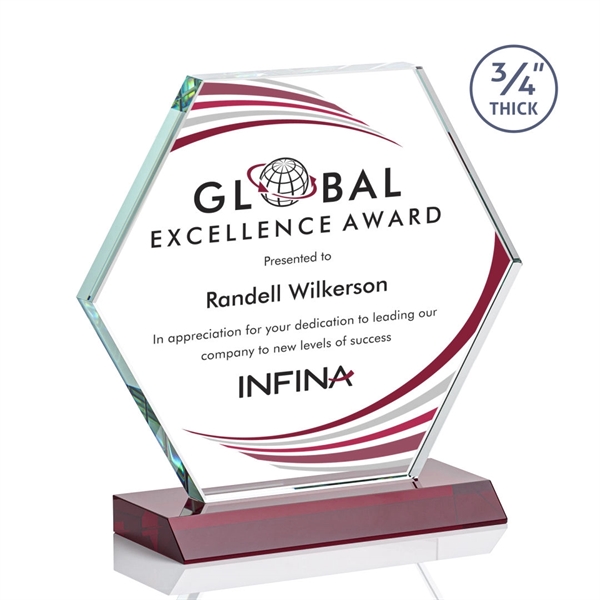 The Pickering VividPrint™ Starfire Crystal Award features a brilliant... from ASI 84592 St Regis Group / St Regis