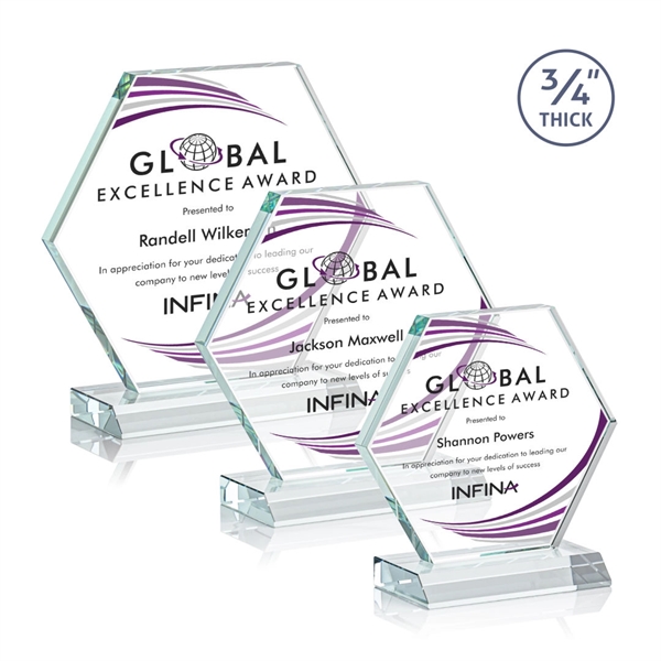 The Pickering VividPrint™ Starfire Crystal Award features a brilliant 0.75” thick... from ASI 84592 St Regis Group / St Regis