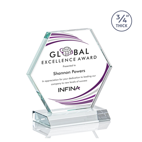 The Pickering VividPrint™ Starfire Crystal Award features a brilliant 0.75” thick... from ASI 84592 St Regis Group / St Regis