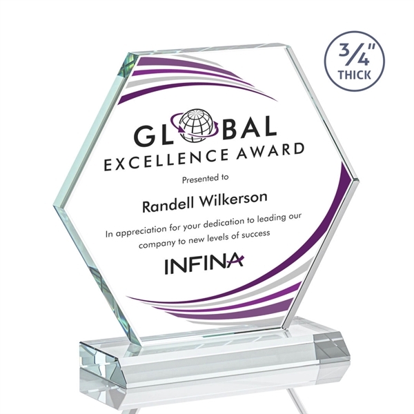 The Pickering VividPrint™ Starfire Crystal Award features a brilliant 0.75” thick... from ASI 84592 St Regis Group / St Regis