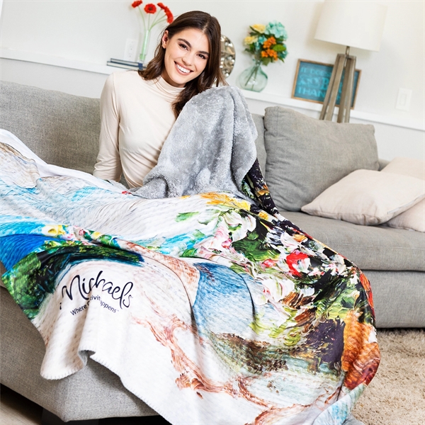 50" x 60" or 60" x 80" micro-mink polyester throw blanket... from ASI 90913 Terry Town