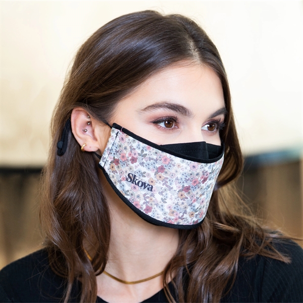 Reusable double-layer polyester facemasks with 3D comfort fit design.... from ASI 90913 Terry Town