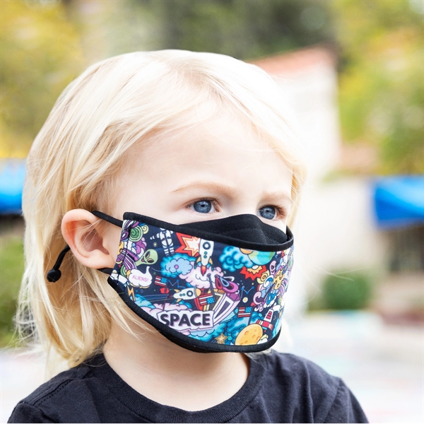 Reusable double-layer polyester facemasks with 3D comfort fit design.... from ASI 90913 Terry Town