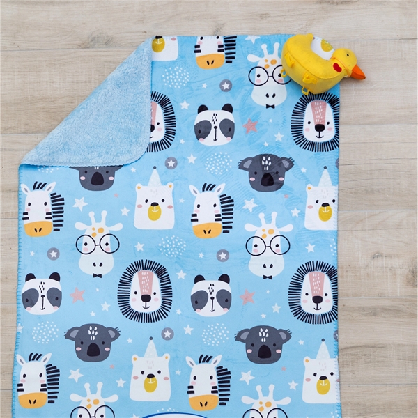 30" x 40" kids micro-mink polyester throw blanket with whip stitch... from ASI 90913 Terry Town