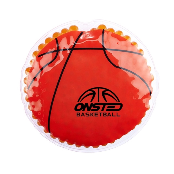 4 1/2" basketball-shaped hot/cold gel pack.... from ASI 63549 Jornik Manufacturing Corp / Jornik