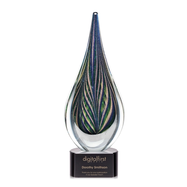 Clear glass surrounds shades of iridescent art glass that form this... from ASI 84592 St Regis Group / St Regis