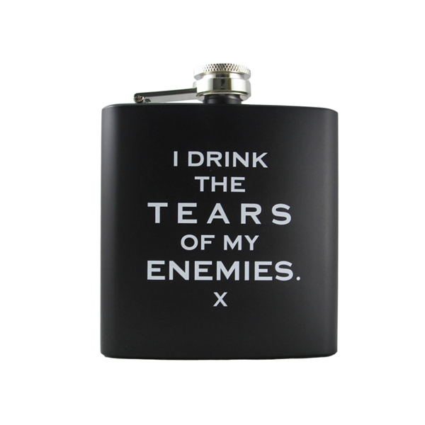 Stainless steel hip flask that holds 6 ounces and comes with... from ASI 72657 Active Life Promo / Apres Ski