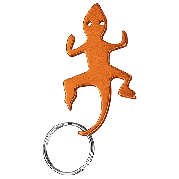 Lizard / Gecko Shaped Bottle Opener Keychain Key Holder... from ASI 74585 Nu Promo International / Nu Promo Line