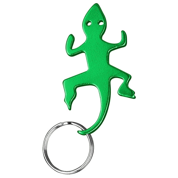 Lizard / Gecko Shaped Bottle Opener Keychain Key Holder... from ASI 74585 Nu Promo International / Nu Promo Line