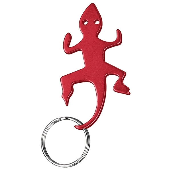 Lizard / Gecko Shaped Bottle Opener Keychain Key Holder... from ASI 74585 Nu Promo International / Nu Promo Line