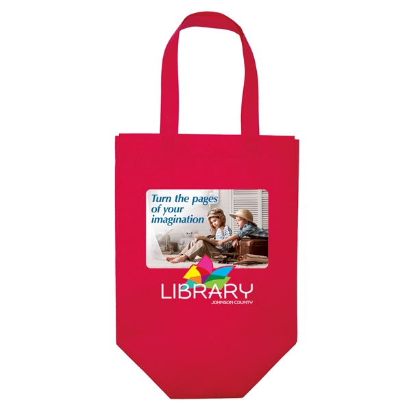 Non-Woven Polypropylene Tote with eco-friendly messages on the gussets.... from ASI 37940 Bag Makers Inc