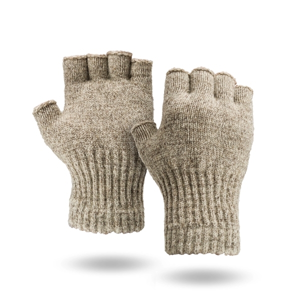 Fingerless ragg wool gloves.... from ASI 62192 Illinois Glove Co / Honest Abe®