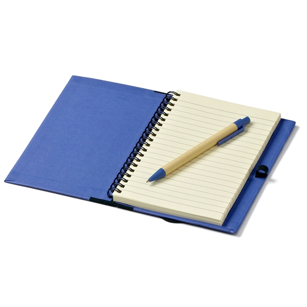 5" x 7" Jornikolor recycled 70-page spiral notebook with pen.... from ASI 63549 Jornik Manufacturing Corp / Jornik