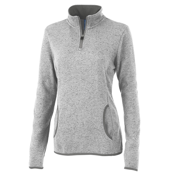 Women's princess seam pullover made from 100% polyester heathered fleece.... from ASI 44620 Charles River Apparel