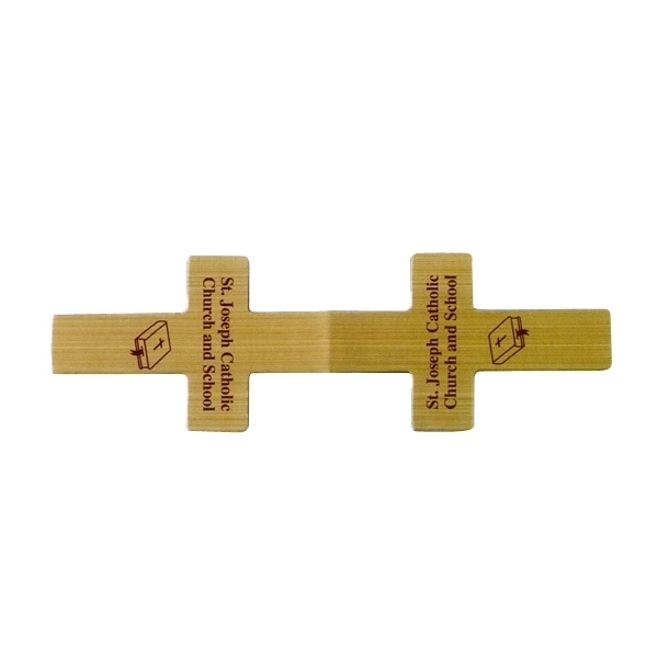 Cross magnetic bookmark in silver mylar, 2 1/8" x 1 3/8"... from ASI 68760 Marken Industries / Marken Superb Case Superb Superb Line