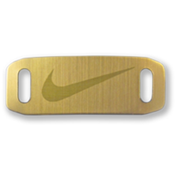 Shoelace charm - SCREEN PRINT. Shoelace charm in goldtone or silvertone... from ASI 68760 Marken Industries / Marken Superb Case Superb Superb Line