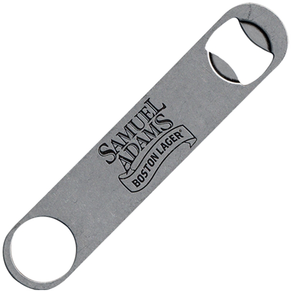 Paddle bottle opener in pewter finish zinc alloy.... from ASI 68760 Marken Industries / Marken Superb Case Superb Superb Line