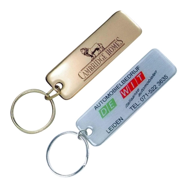 Solid brass tag key ring - Oval, Tombstone or Rectangle.... from ASI 68760 Marken Industries / Marken Superb Case Superb Superb Line