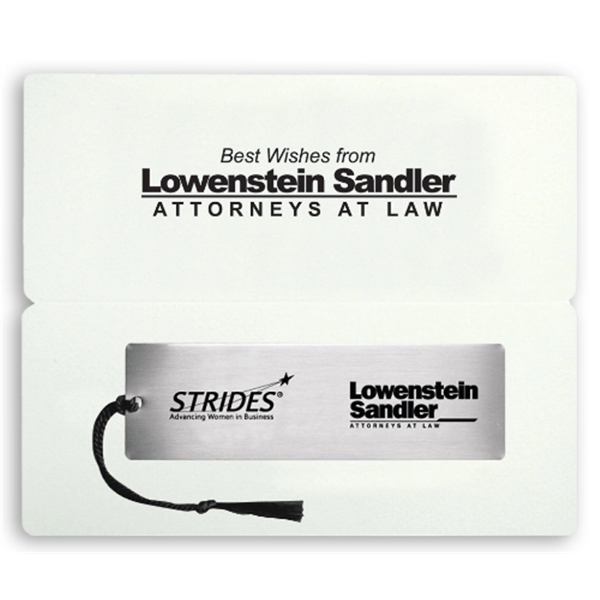 Bookmark with tassel, polished silver finish.... from ASI 68760 Marken Industries / Marken Superb Case Superb Superb Line